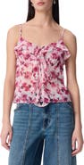 Robert Rodriguez Justine Cascading Ruffle Chiffon Camisole