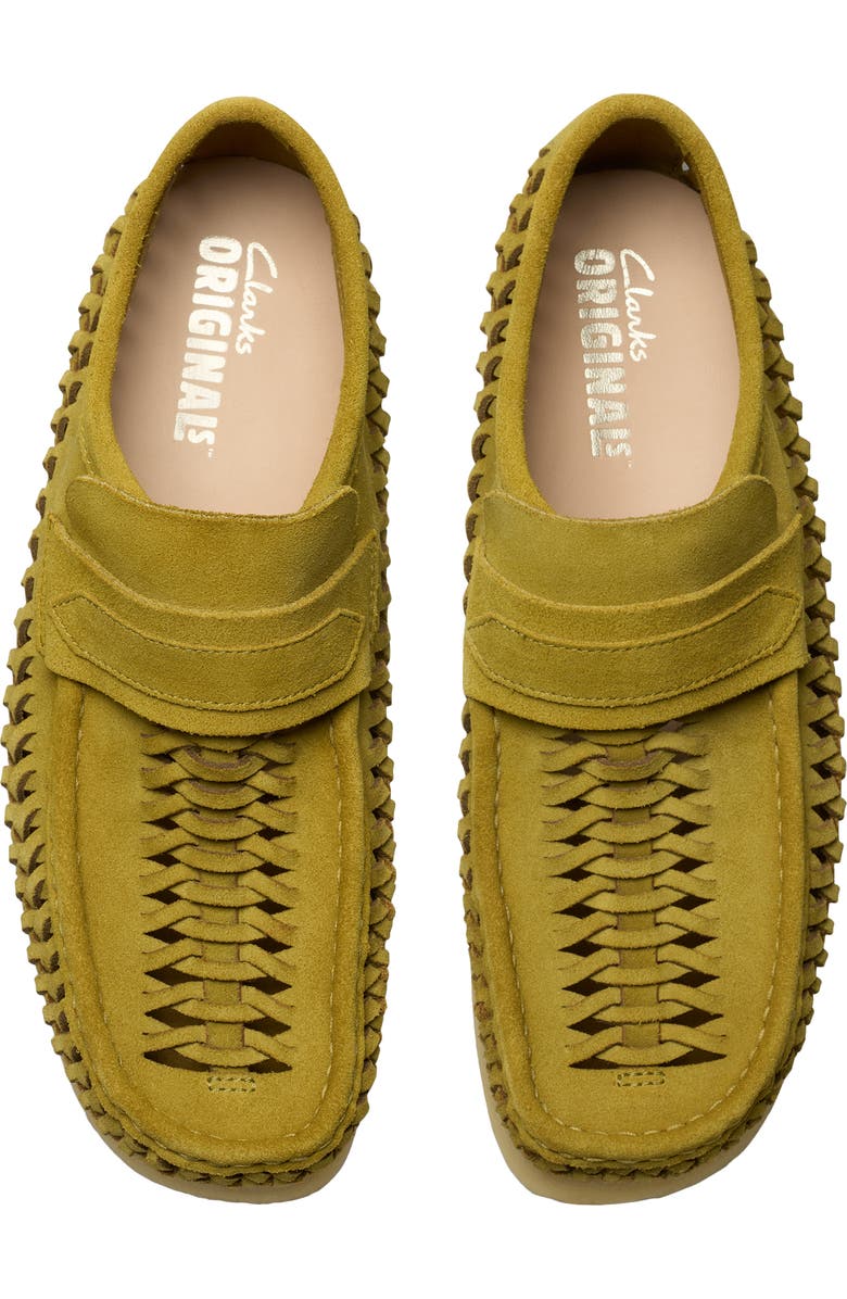 Clarks<sup>®</sup> Originals Wallabee Woven Suede Loafer, Alternate, color,