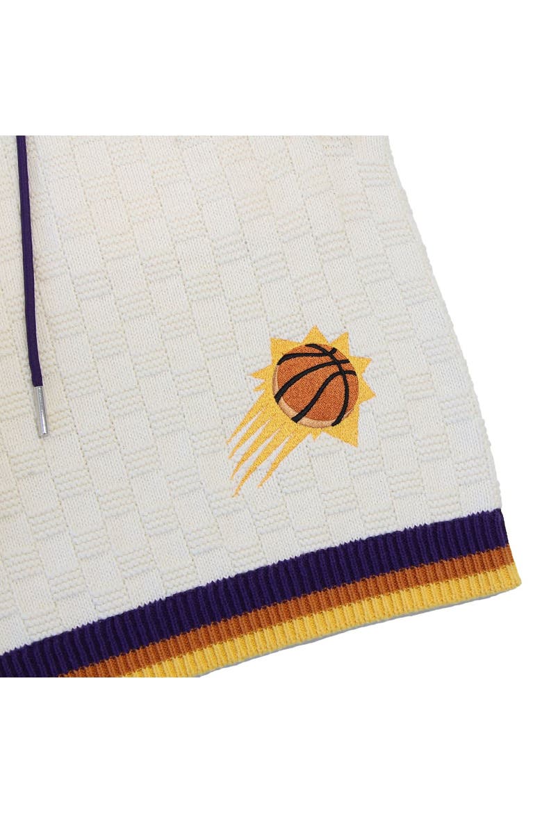 Unisex Authmade  Cream Phoenix Suns Solar Flare Premium Knit Shorts, Alternate, color, Cream