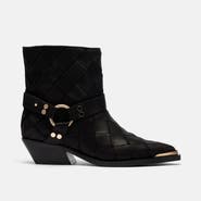 MARC NOLAN Cassidy Woven Harness Ankle Boot