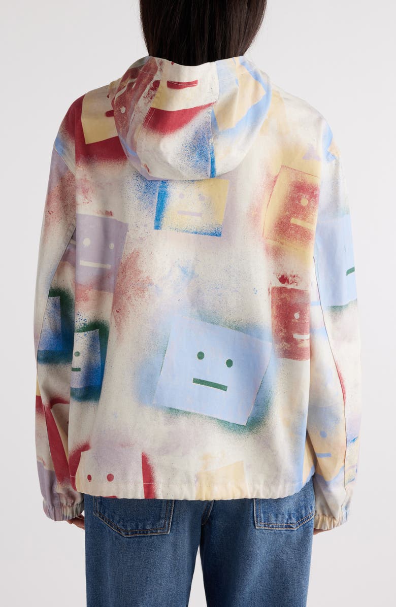 Acne Studios Odaan Spray Paint Face Cotton Canvas Anorak, Alternate, color, 