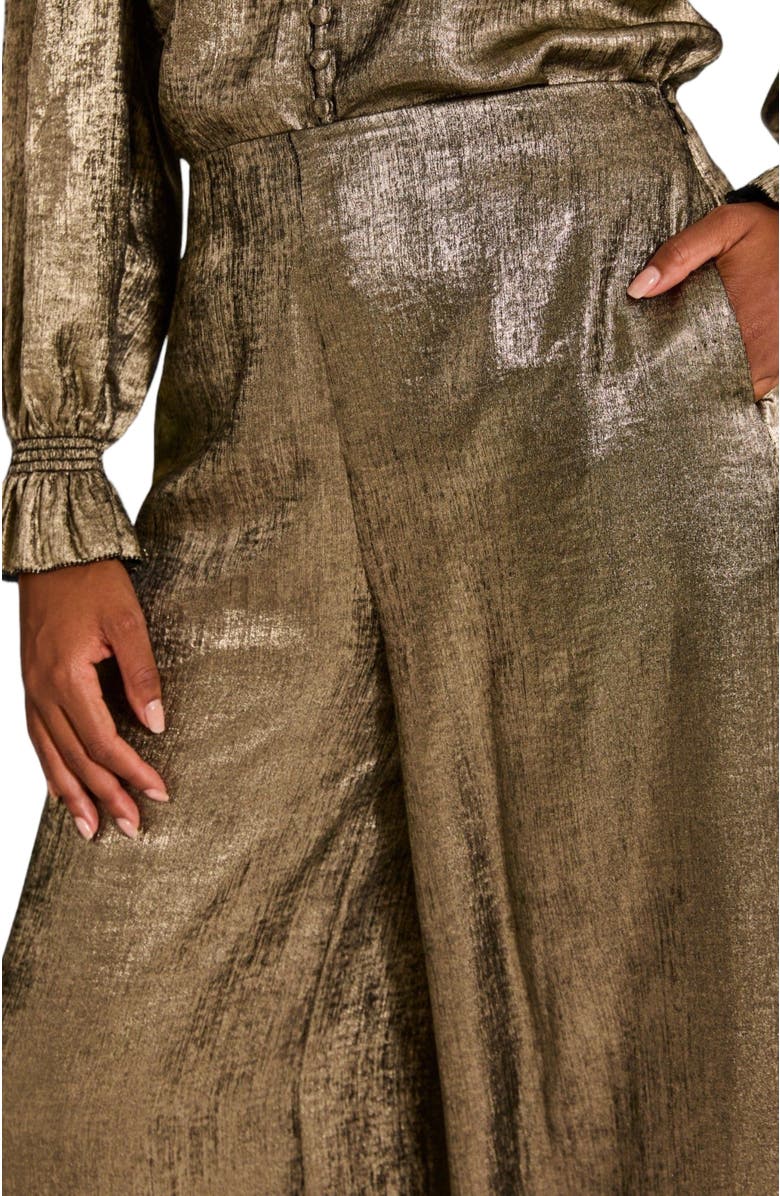 FatFace Women's Sofia Metallic Trousers, Alternate, color, 