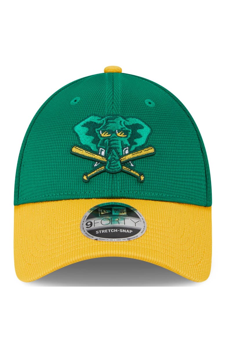 New Era Men's New Era  Kelly Green Oakland Athletics 2024 Batting Practice 9FORTY Adjustable Hat, Alternate, color, 