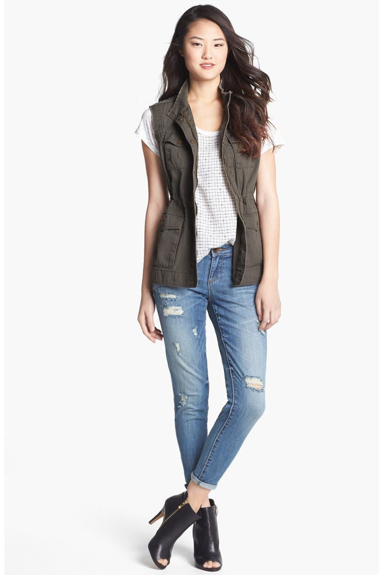 Military Vest, Alternate, color, SPRUCE GREEN