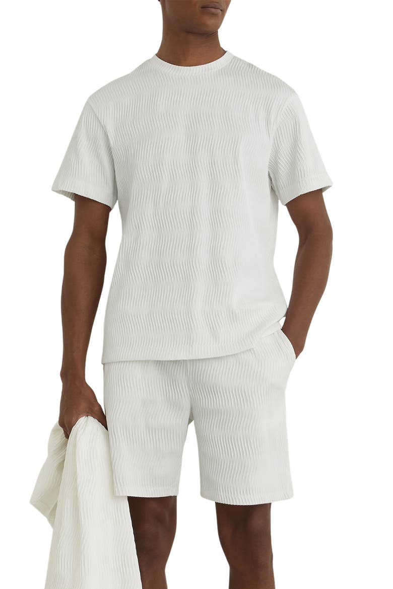 Cox Textured T-Shirt, Main, color, WHITE