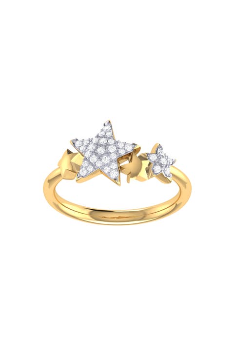 Dreamer Dazzle Star Cluster Diamond Ring - 0.14ct.