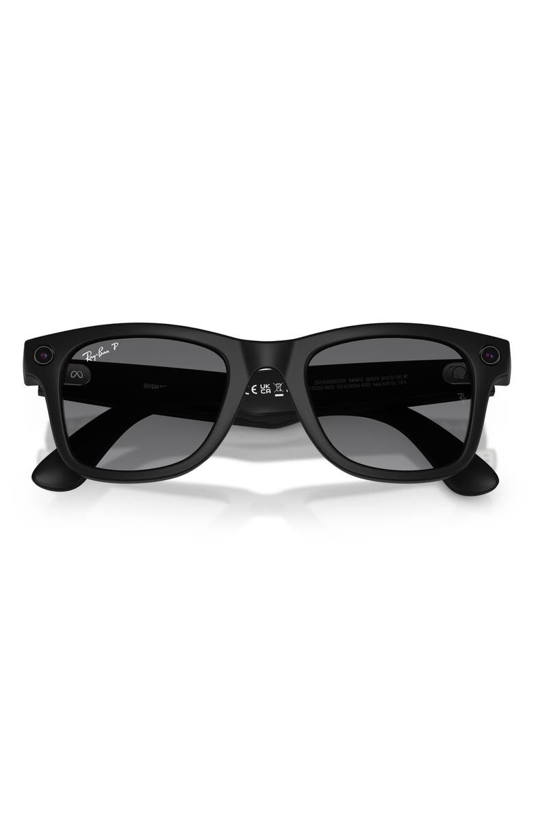 Ray-Ban 53mm Wayfarer Gradient Polarized Square Sunglasses, Alternate, color, 