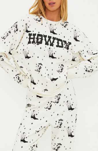 Devyn Western Boots Oversized Graphic Sweatshirt