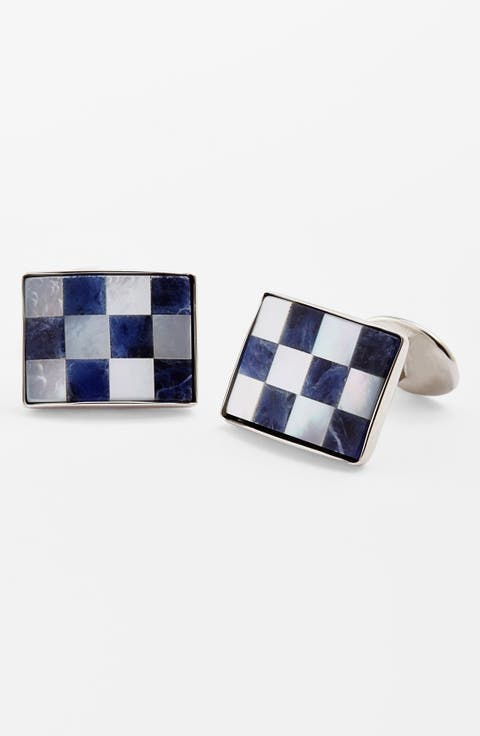 Checkerboard Cuff Links