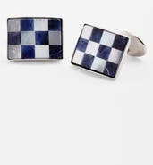 David Donahue Checkerboard Cuff Links