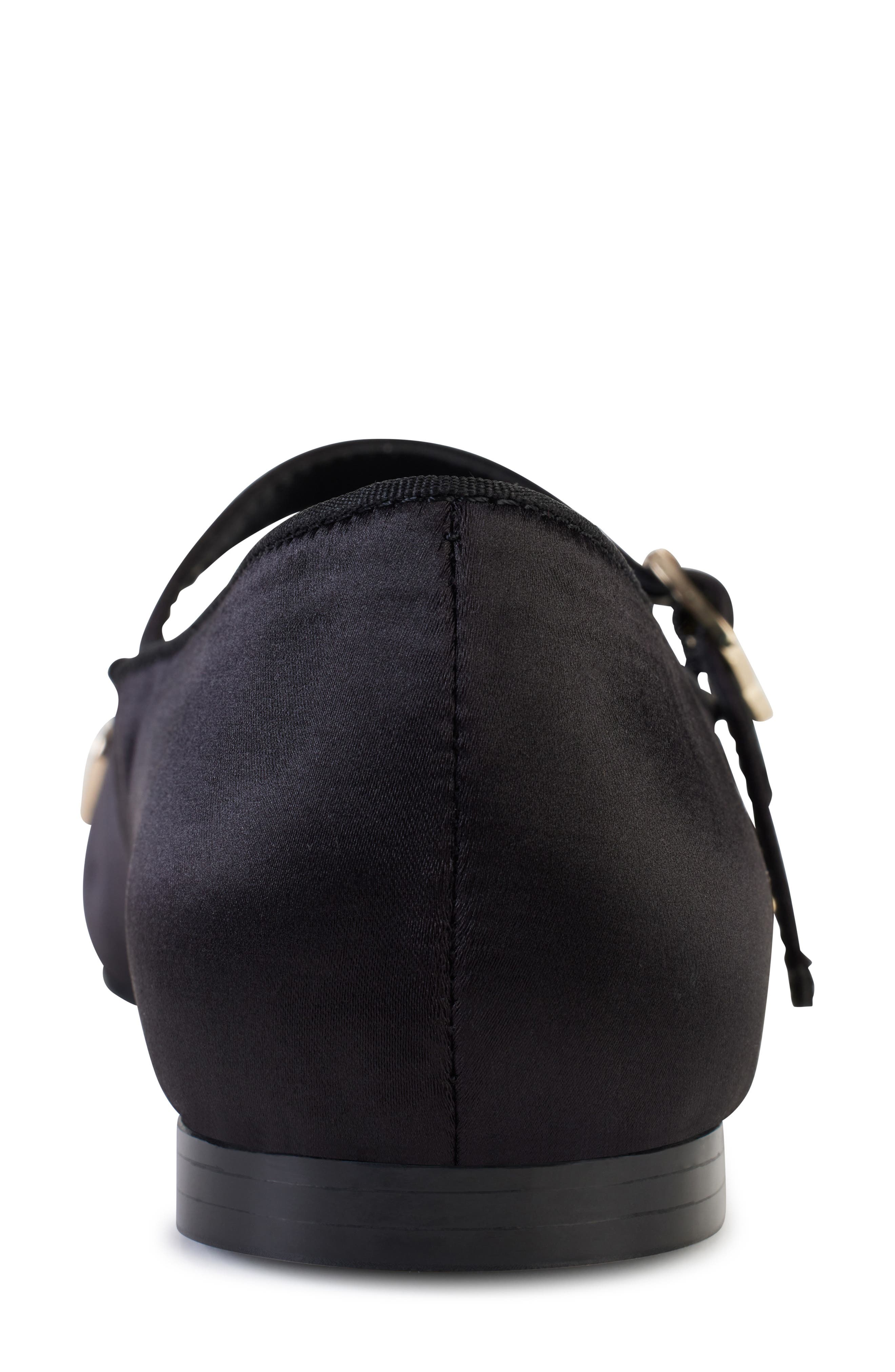 KARL LAGERFELD PARIS Veyda Pointed Toe Mary Jane Flat, Alternate, color, Black