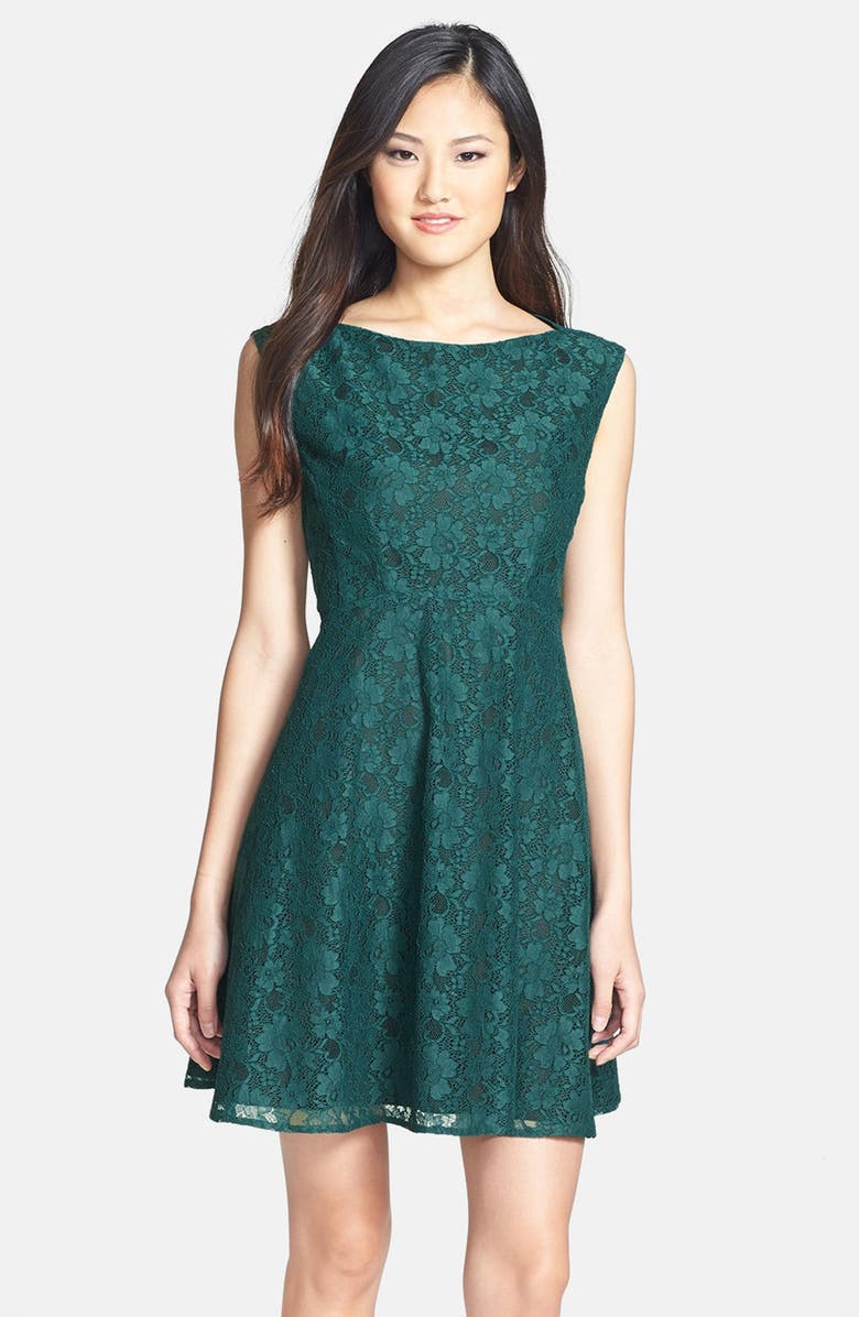 French Connection Fit & Flare Dress, Main, color,