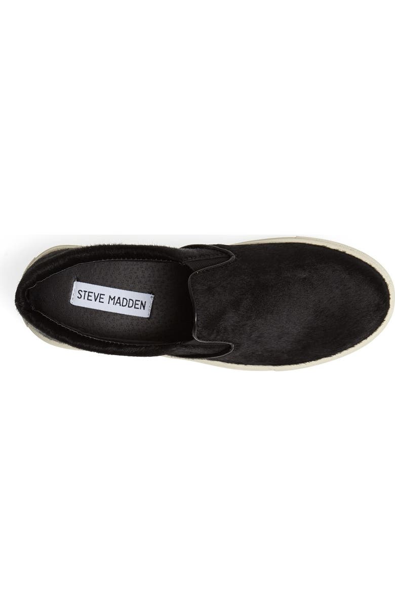 Steve Madden 'Ecentric' Pony Hair Flat, Alternate, color,