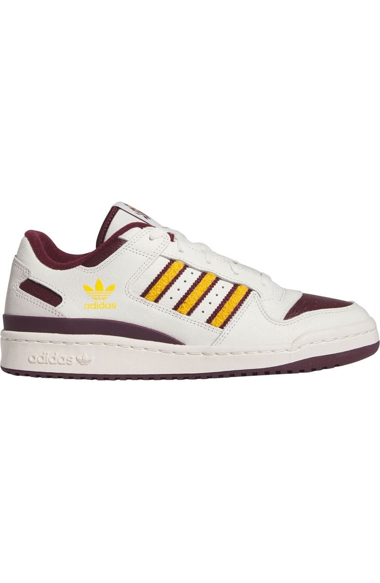 adidas Unisex adidas White Arizona State Sun Devils Forum Low Basketball Shoes, Main, color,