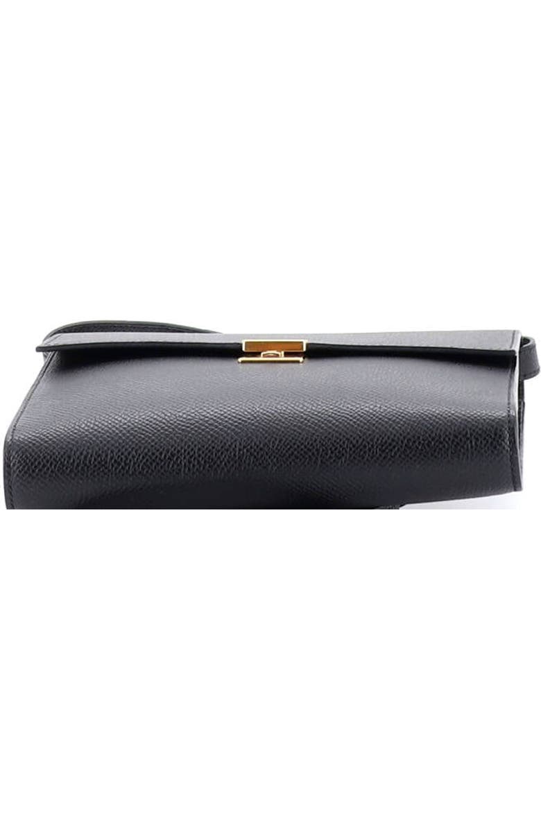 Pre-Owned Hermes Clic Wallet on Strap Epsom 16, Alternate, color, Noir