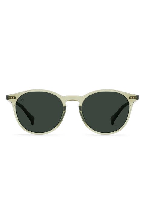 Basq 50mm Polarized Round Sunglasses