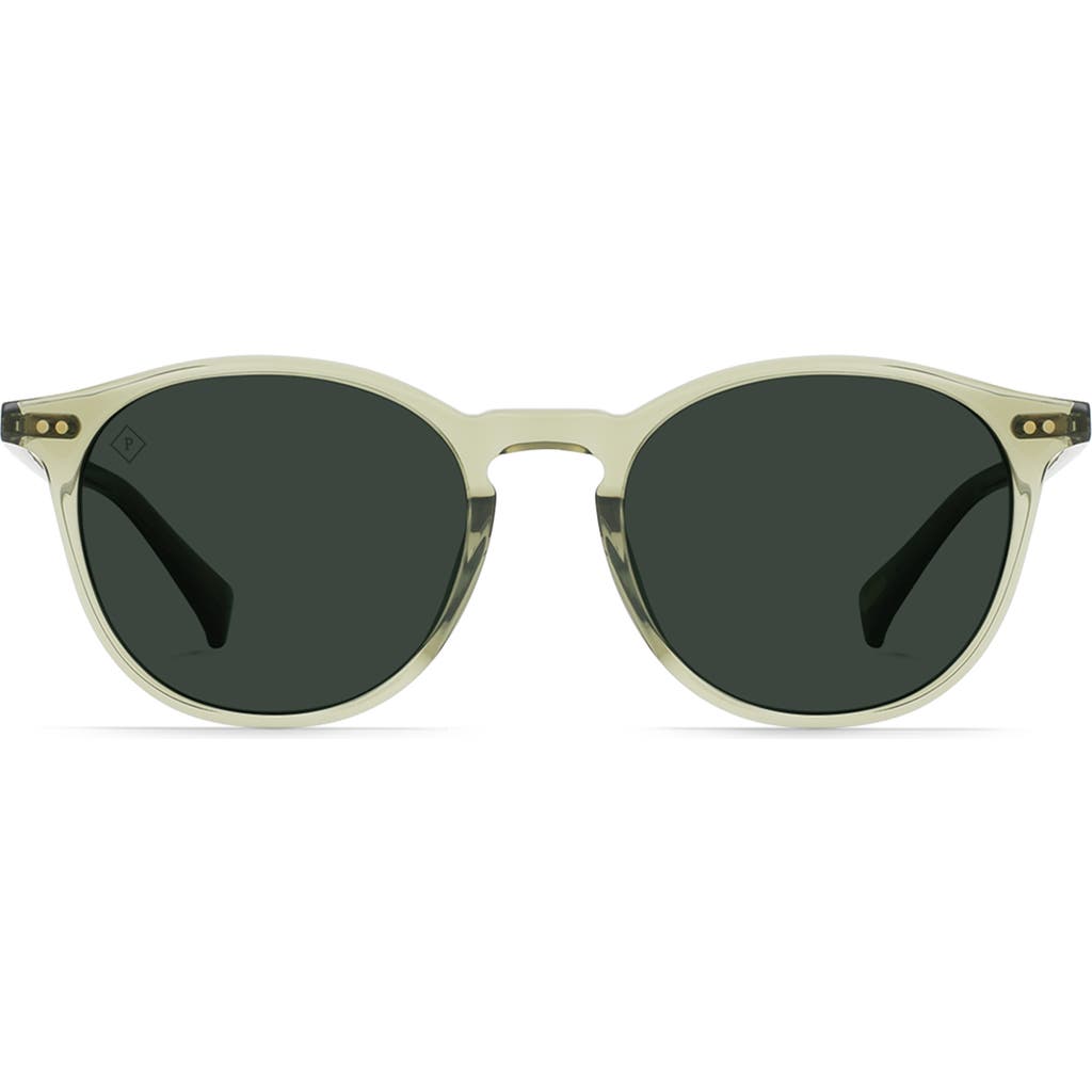 RAEN Basq 50mm Polarized Round Sunglasses in Cambria/Green Polar  product