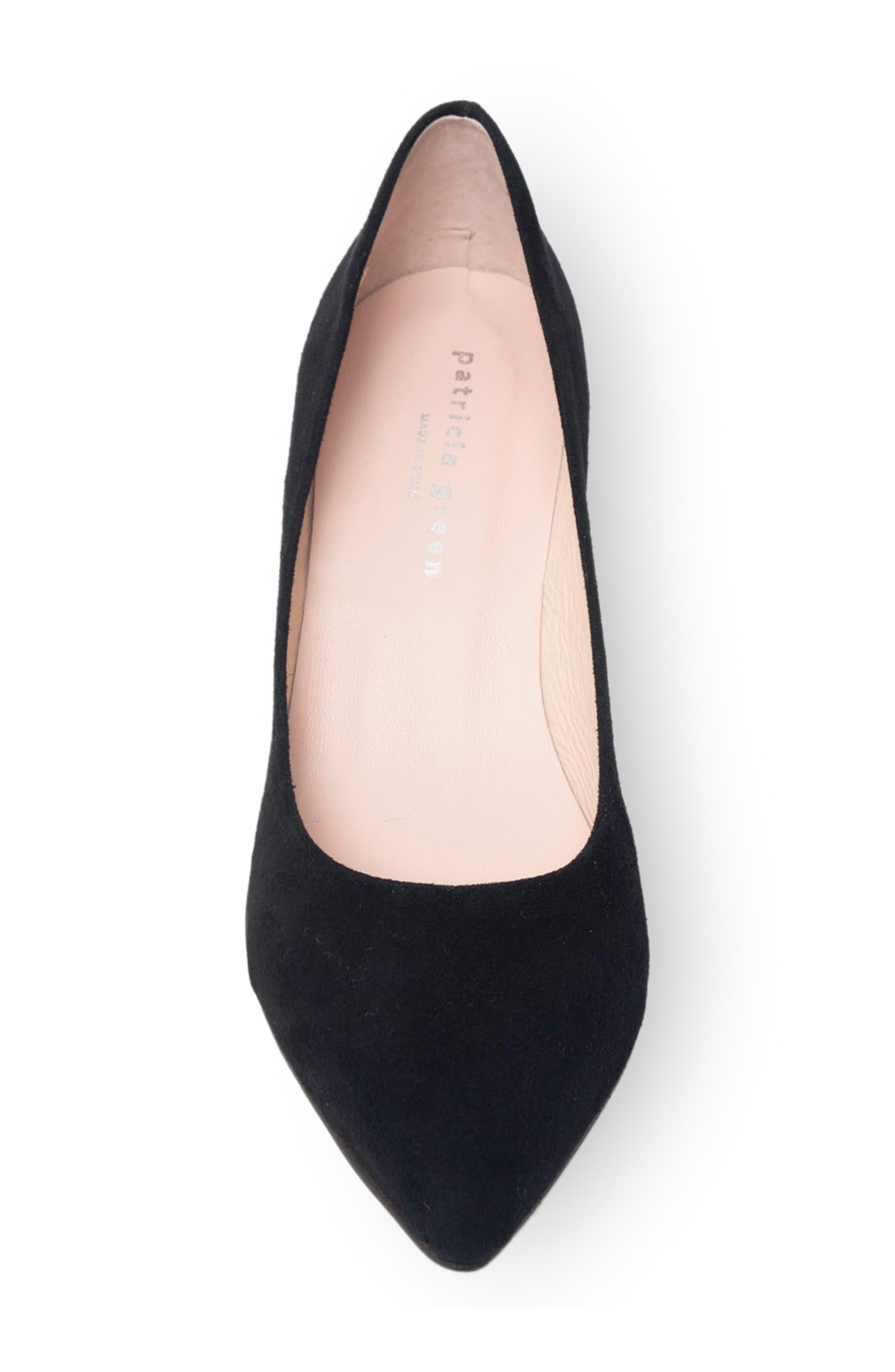Estelle Pointed Toe Pump, Alternate, color, BLACK SUEDE