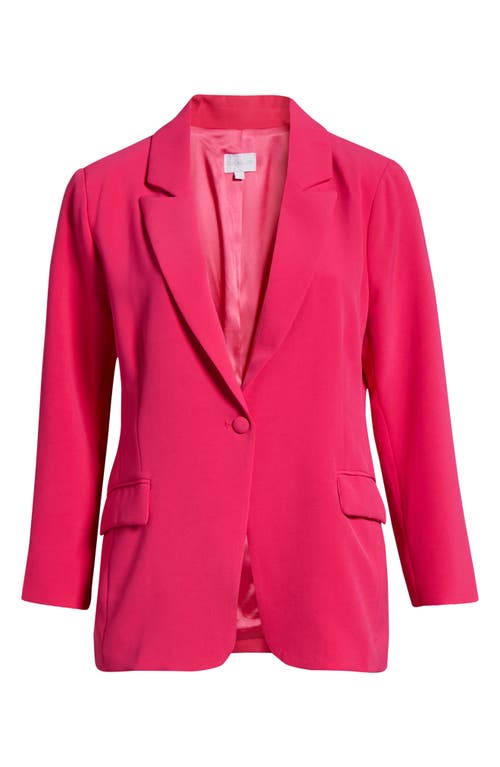 Sugarlips Chelsea One-button Blazer In Pink