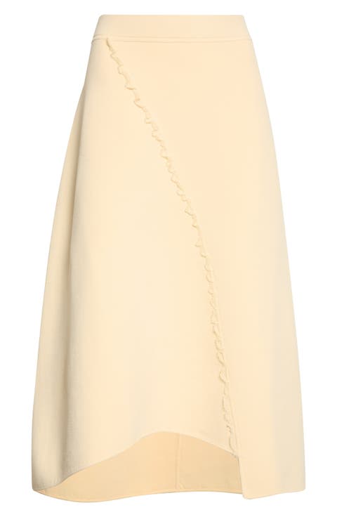 Felix Asymmetric Ruffle Trim Skirt