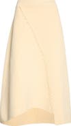 ASHLYN Felix Asymmetric Ruffle Trim Skirt