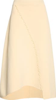 ASHLYN Felix Asymmetric Ruffle Trim Skirt
