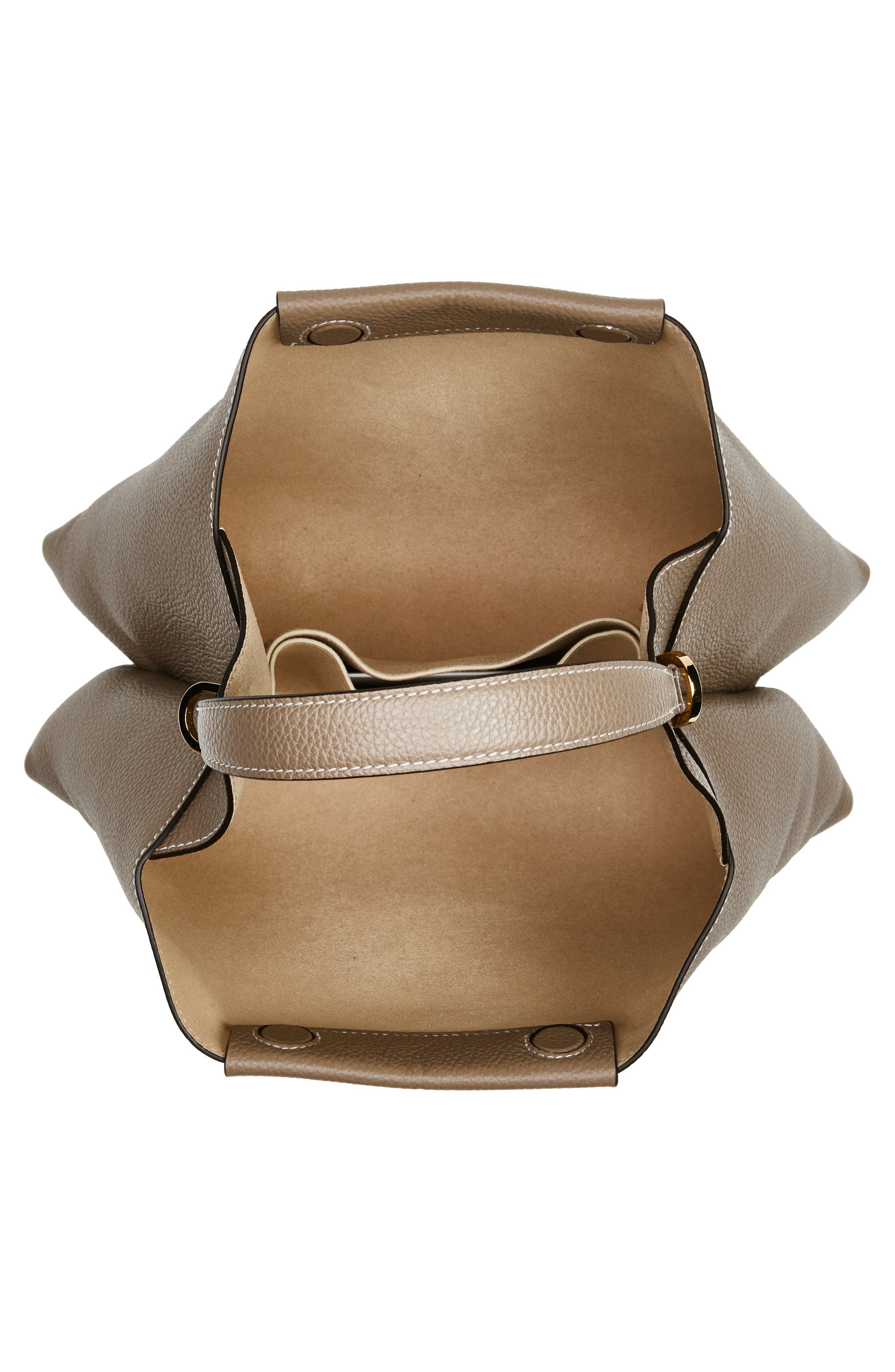 Ree Projects Elieze Medium Leather Handbag, Alternate, color, Dark Taupe Grey