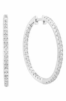 Diamond Hoop Earrings