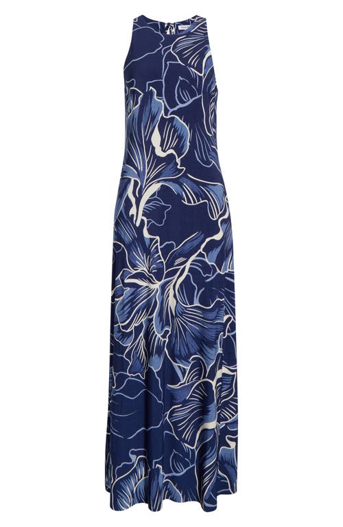 Tommy Bahama Jasmine Sapphire Sleeveless Maxi Dress In Blue