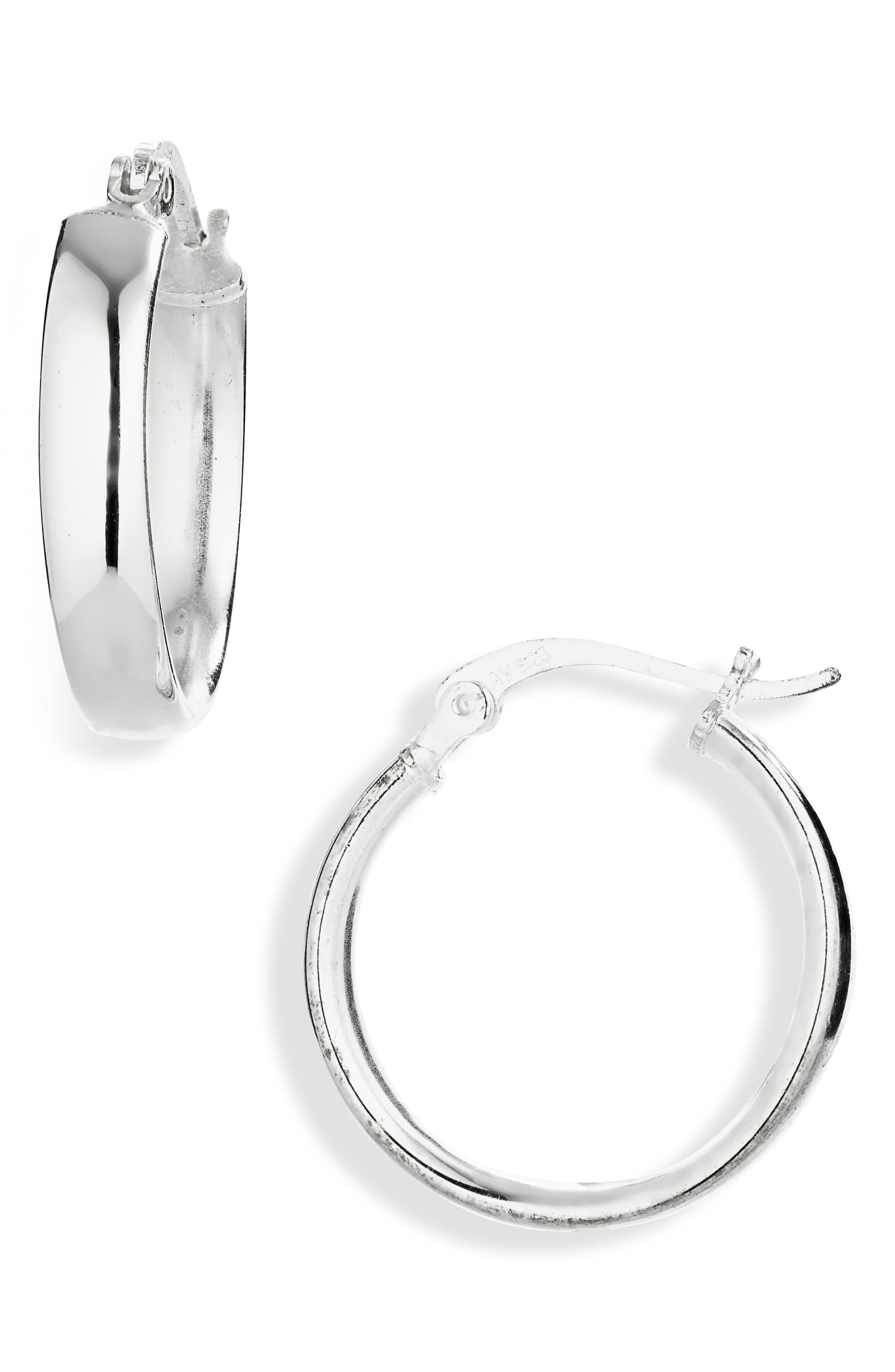 ARGENTO VIVO Sterling Silver Flat Hoop Earrings