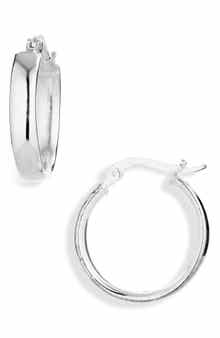 ARGENTO VIVO Sterling Silver Flat Hoop Earrings