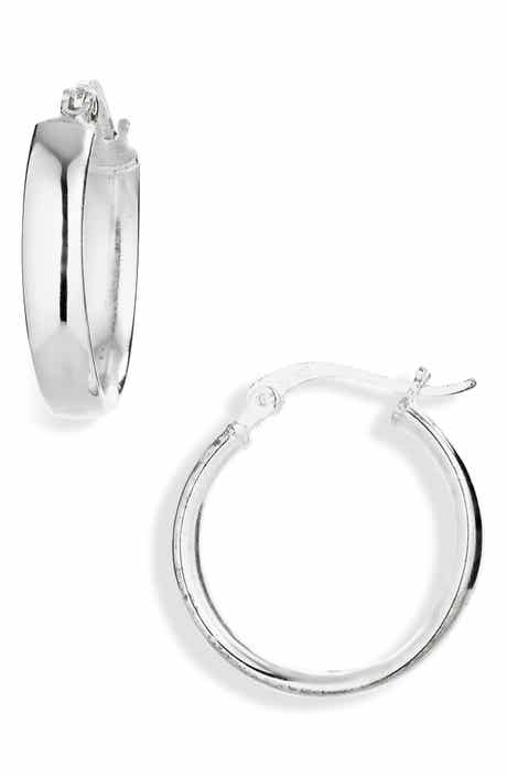 ARGENTO VIVO Sterling Silver Flat Hoop Earrings