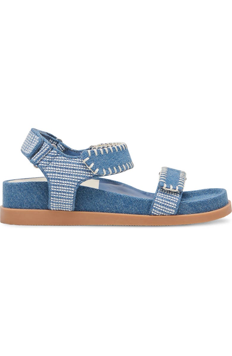 Dolce Vita Senora Stitched Sandal, Alternate, color, Blue Multi