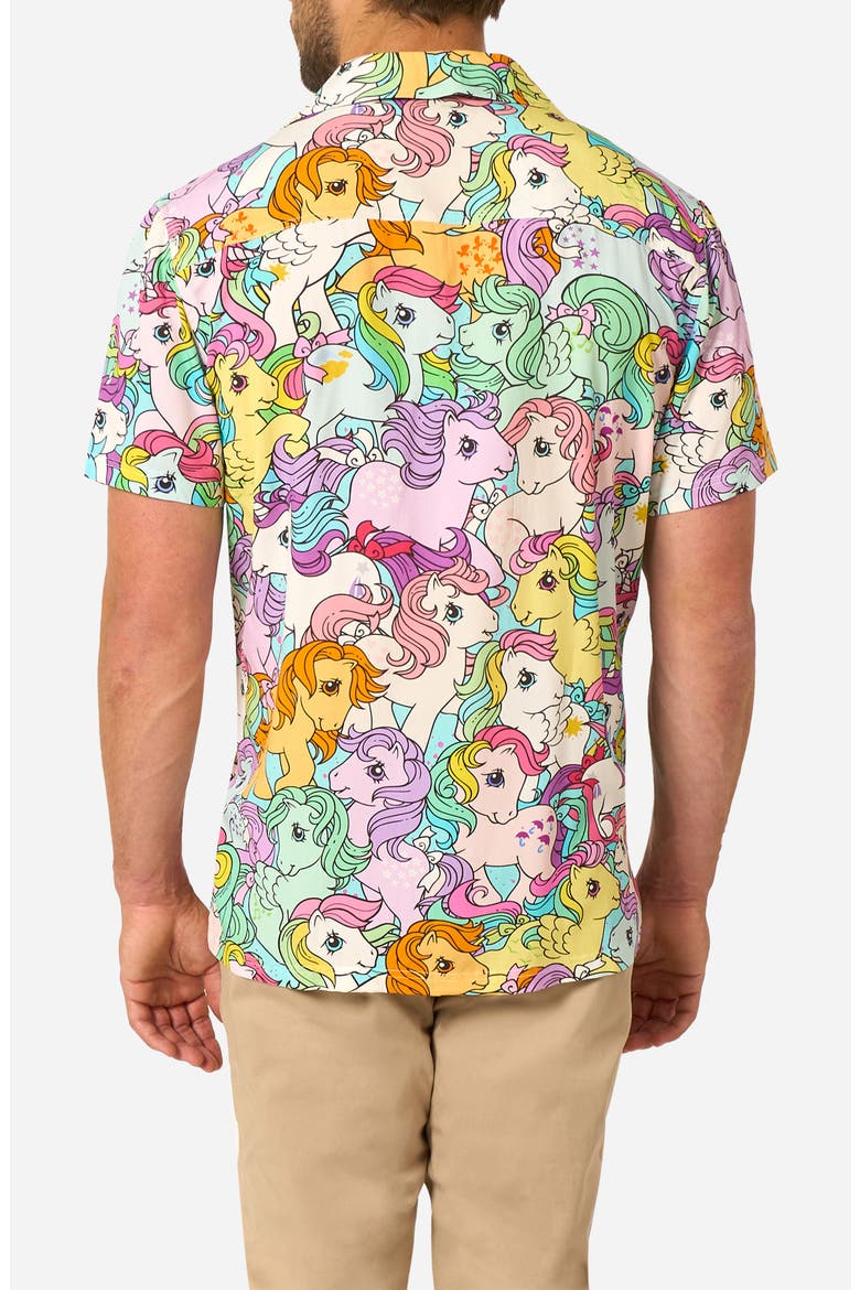 x My Little Pony™ Camp Shirt, Alternate, color, PINK MULTI