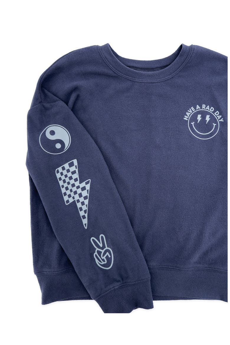 Rad Long Sleeve Hacci T-Shirt, Alternate, color, CROWN BLUE