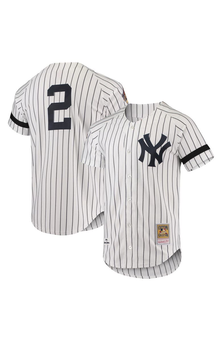 Mitchell & Ness Men's Mitchell & Ness White New York Yankees Cooperstown Collection 1996 Authentic Home Jersey, Main, color, White