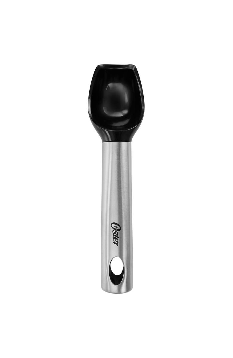 OSTER Baldwyn Stainless Steel and Plastic Ice Cream Scoop, Main, color, Black