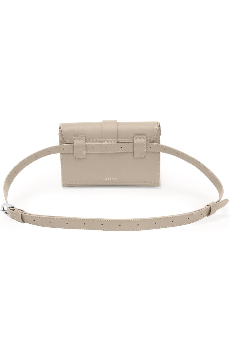 SENREVE Aria Belt Bag Pebbled Leather 5-Way Convertible Handbag, Alternate, color, Sand