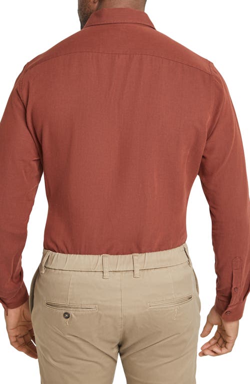 Johnny Bigg Smart Button-up Shirt In Rust