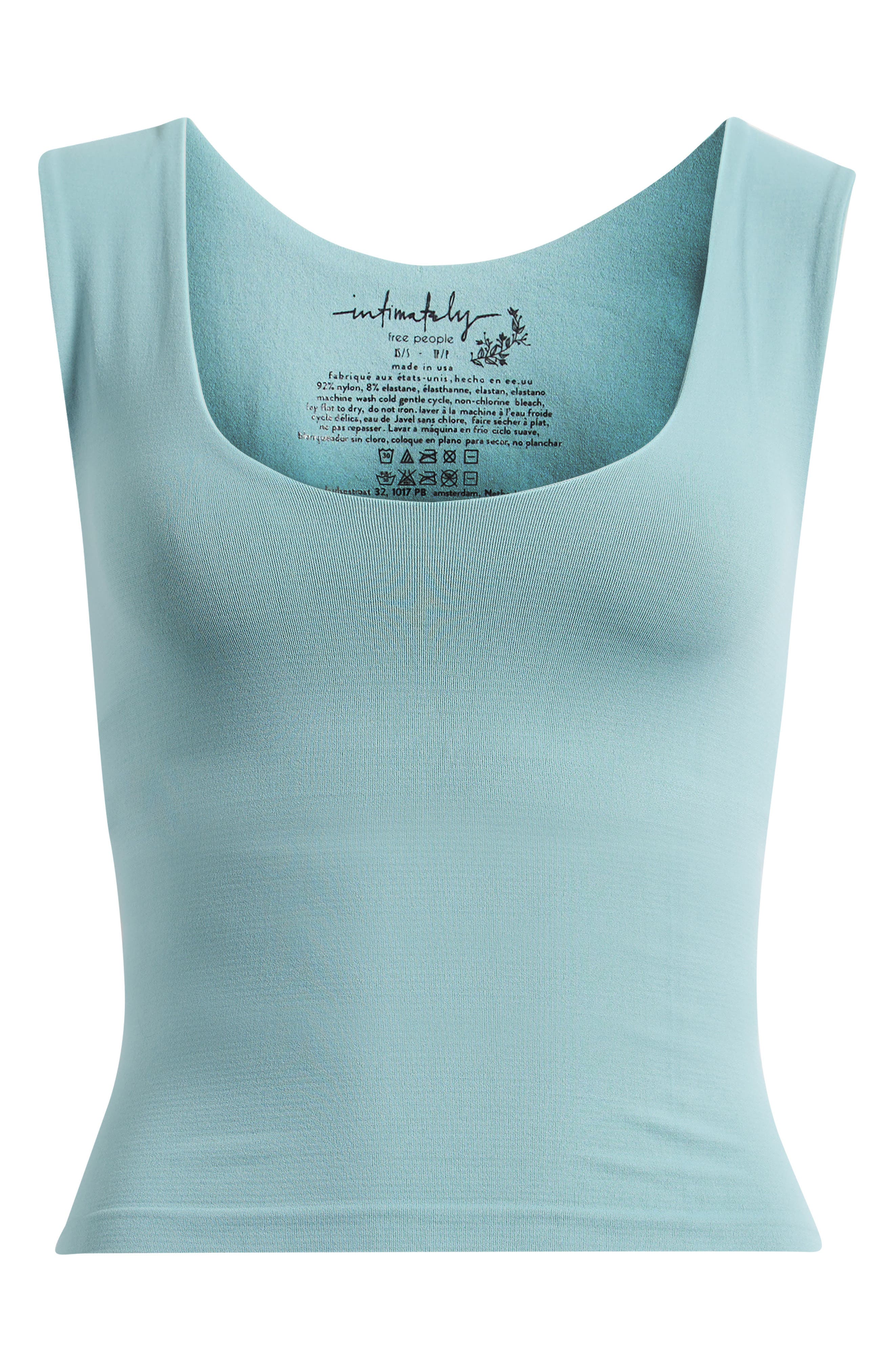 Free People Clean Lines Seamless Crop Muscle Tank