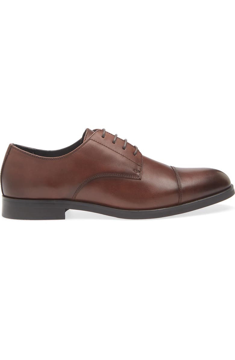 Nordstrom Elliott Cap Toe Lace-Up Derby, Alternate, color, Brown Sepia