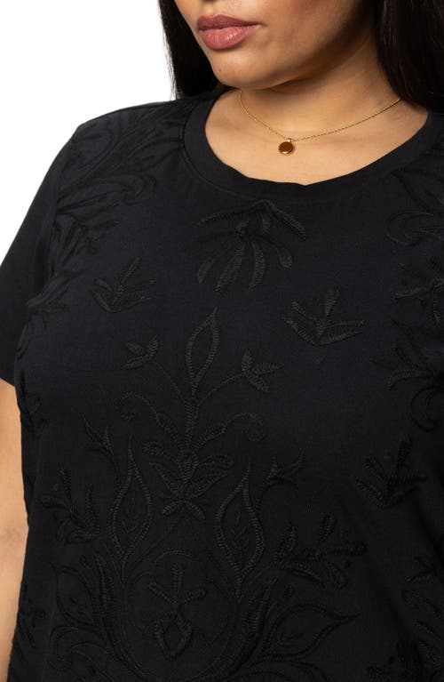 Sanctuary The Only One Embroidered Cotton Minidress In Black