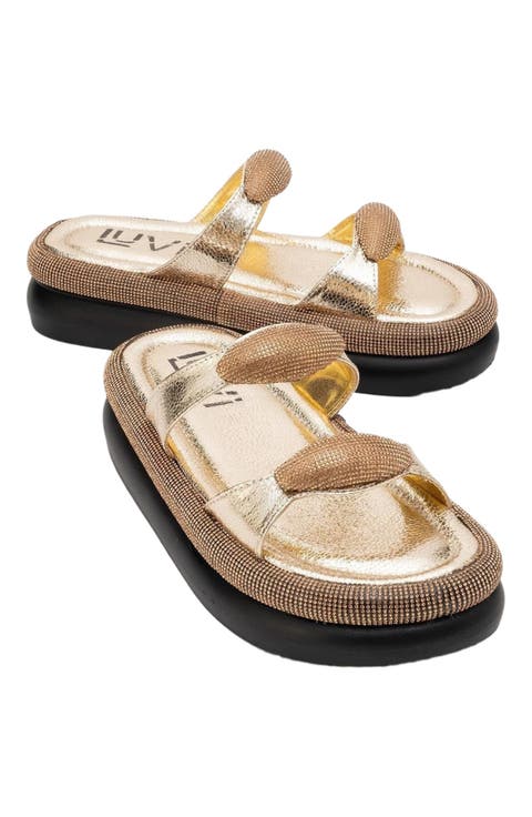 Finery Embellished Platform Slide