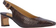 J. Reneé Hadyn Lizard Embossed Slingback Pump