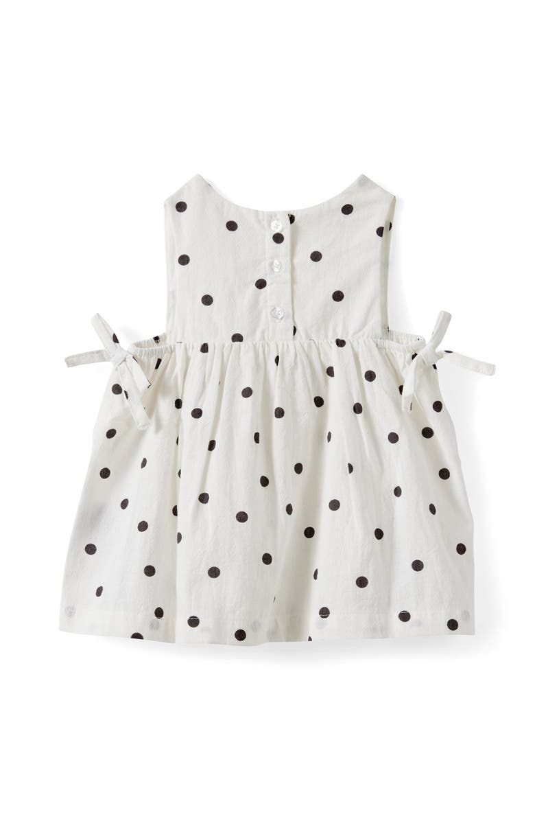 Cotton On Kids Ellie Woven Dress, Alternate, color, Vanilla Polka Dot
