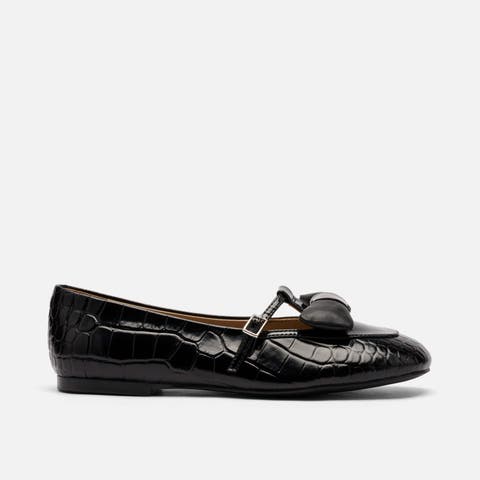 Mina Leather Mary Jane Flats