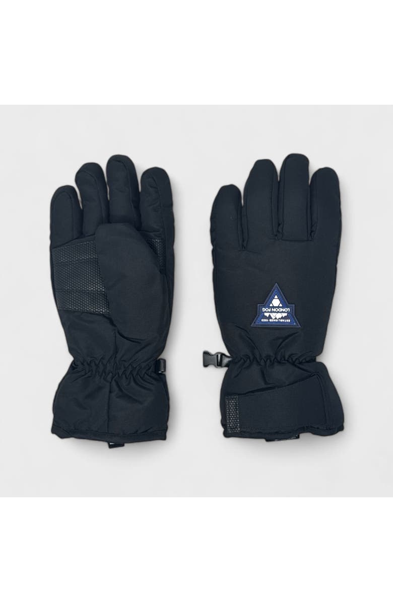 London Fog Boy's Ski Gloves with Velcro Closure, Alternate, color, 