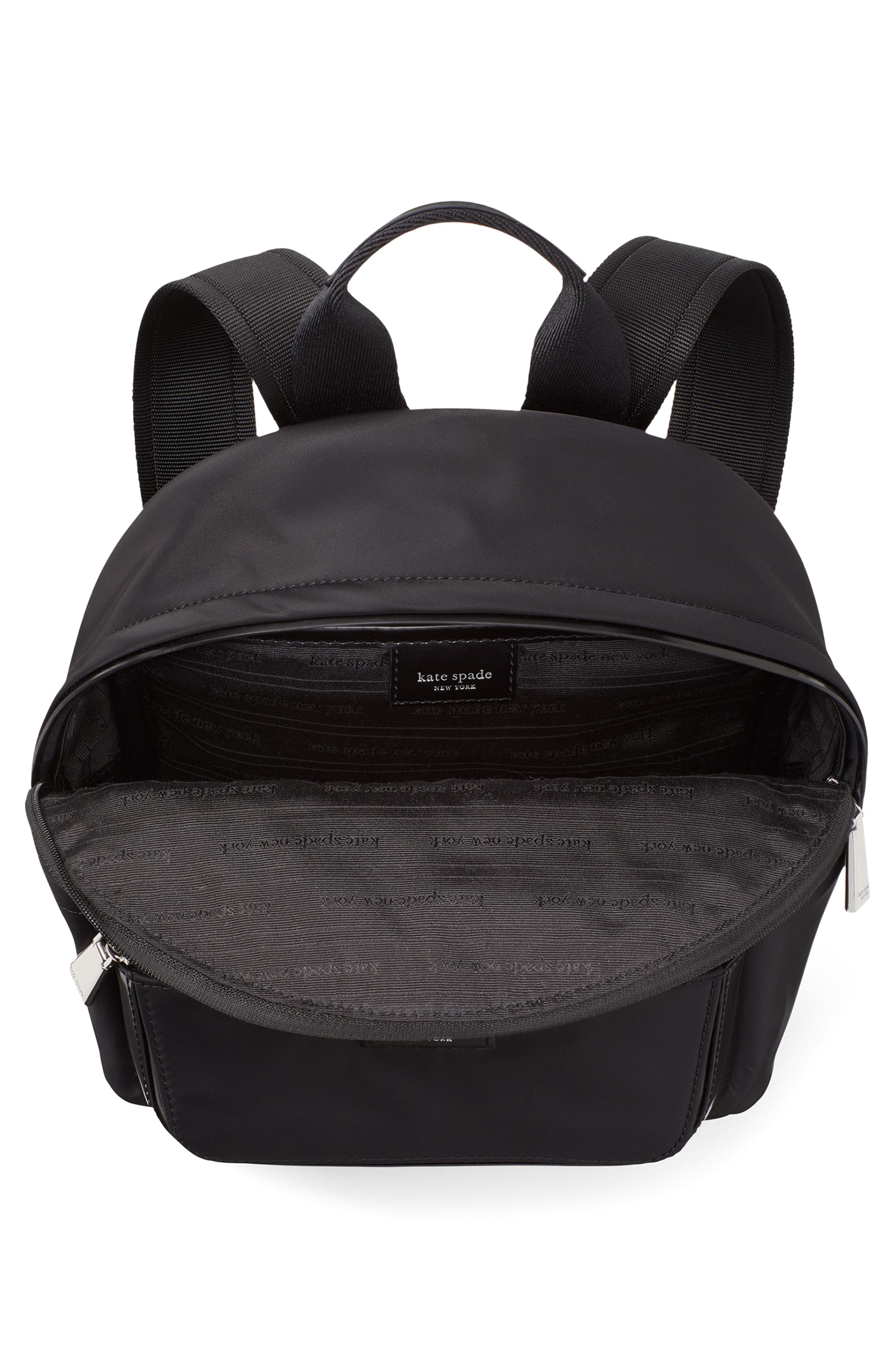 Kate Spade New York small sam icon recycled nylon backpack, Alternate, color, 