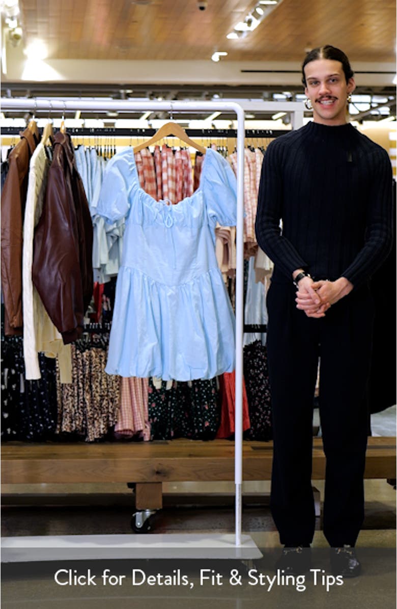 Leane Bubble Hem Minidress, sales video thumbnail