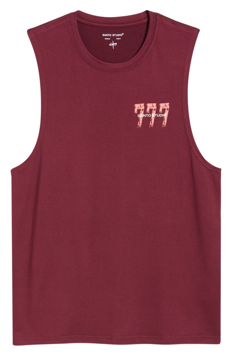 SANTO STUDIO Tempo 777 Enjoy Tech Tank, Alternate, color, Merlot